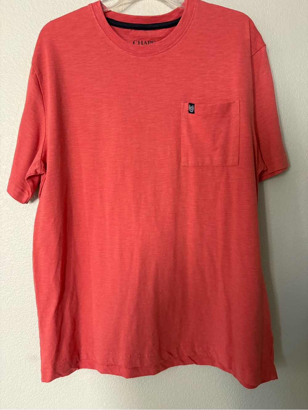 Chaps Coral Short-Sleeve Pocket Tee XL